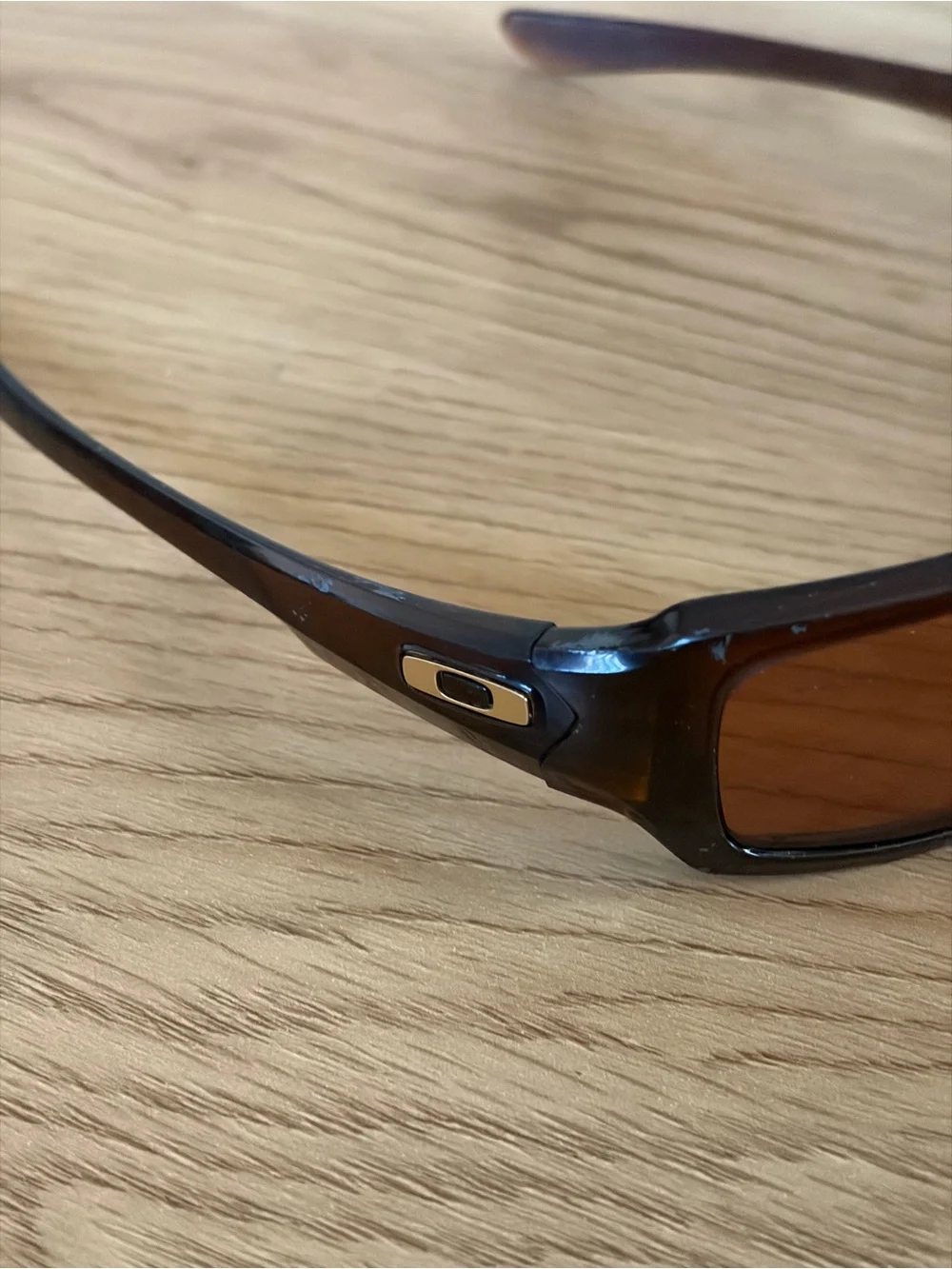 Oakley Fives (4+1) Vintage Made in USA Brown Frame Sport Sunglasses